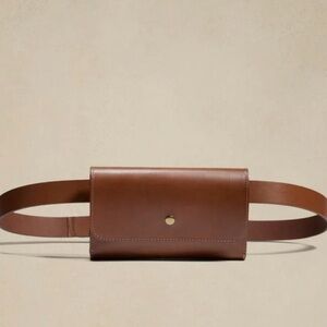 Banana Republic Brown Leather Belt Bag